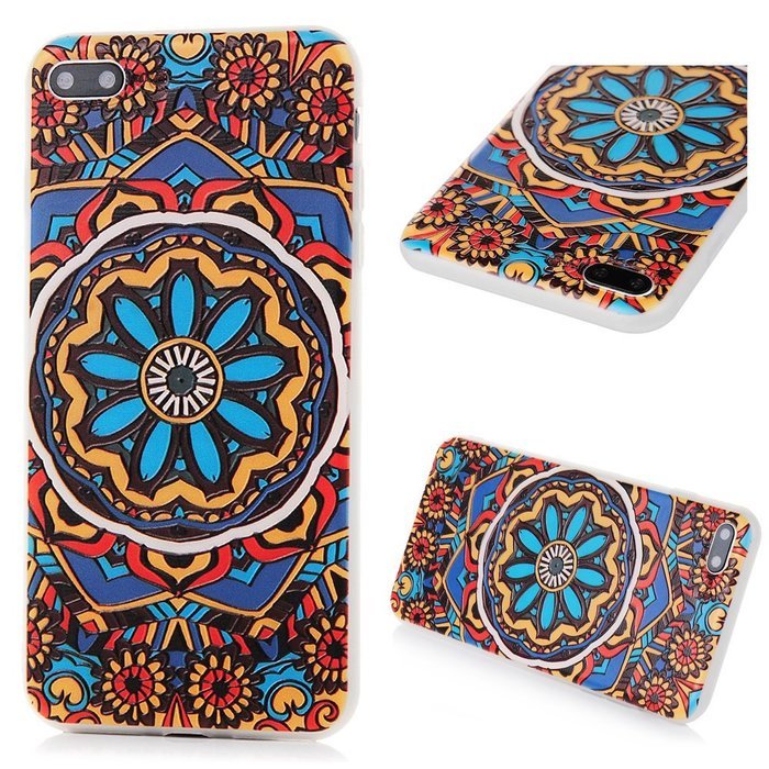 Badalink iPhone 7 Plus 3D Basso-relievo Case (5.5") Shockproof Drop Protection TPU Flexible Easy Grip Bumper Slim... N46