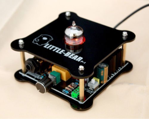 Nobsound&reg; Little Bear P-1 Class A 12AU7 Tube Multi-Hybrid Headphone Amplifier Pre Amplifier N2