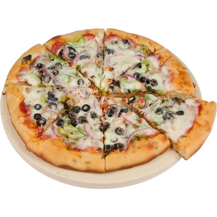 Round Pizza Stone 15 Inch 3/4" Extra Thick - Bread Baking Stone For Indoor Oven Outdoor BBQ Grill - With Durable... N4