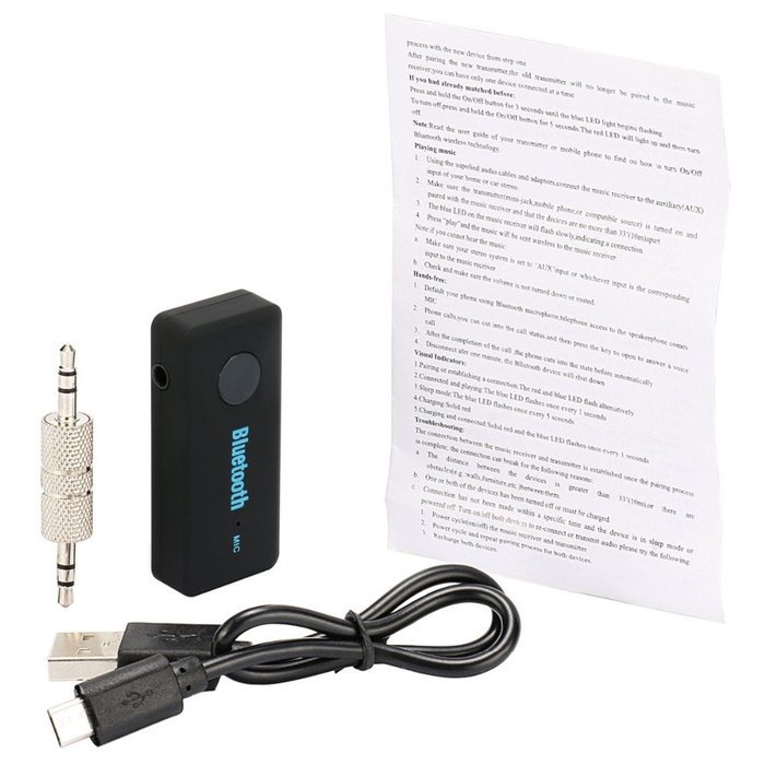 Timestorm KN311 Bluetooth Audio Receiver Handsfree Car Kit, Wireless Portable Bluetooth 4.1 Adapter for Home/Car... N4
