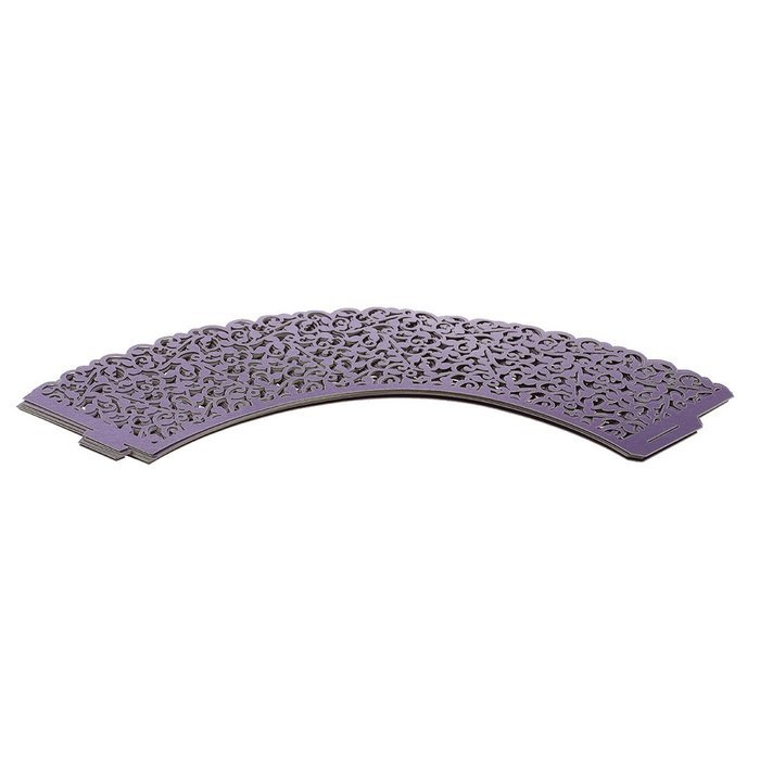TOOGOO(R)50 pcs Filigree Vintage Cupcake Wrappers Wraps Cases - Wedding, Birthday, UK seller(Purple) N2