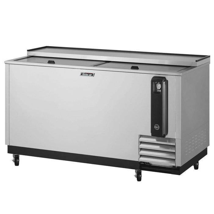 Turbo Air TBC65SD 18.5 cu. ft. Bottle Cooler with Forced Air Cooling System High Density PU Insulation PE Coated...
