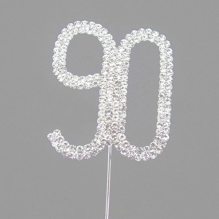 Hundred Decorative Rhinestone Cake Topper N10