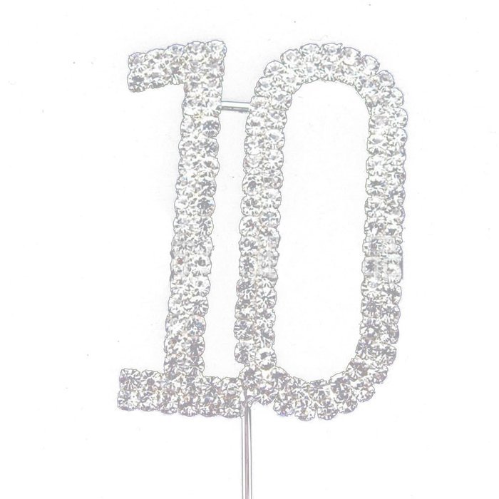 Hundred Decorative Rhinestone Cake Topper N14