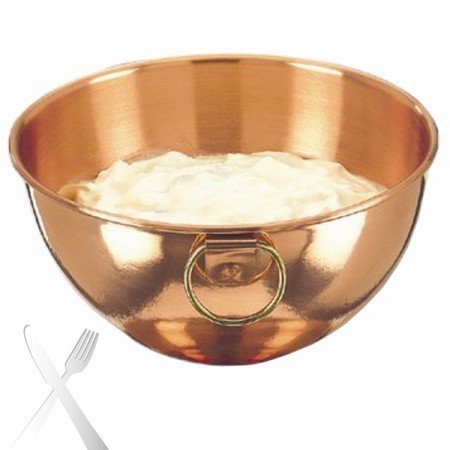 8-1/4'' Solid Copper Beating Bowl, 2-1/4 Qt. - Case of 6 (1 Case/Unit)