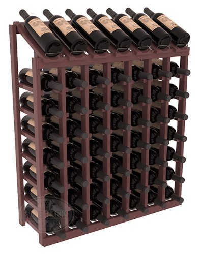 Wine Racks America Ponderosa Pine 7 Column 8 Row Display Top Kit. 13 Stains to Choose From! N12
