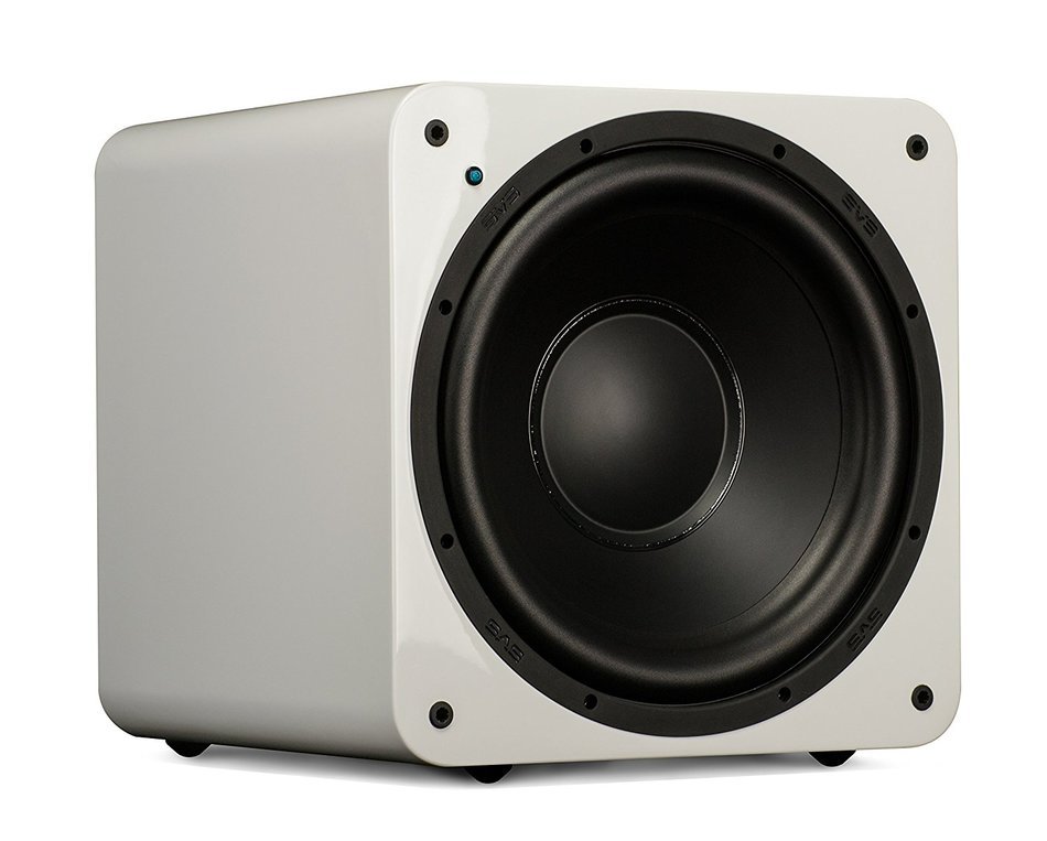 SVS SB-1000 - 12", 300 Watt DSP Controlled, Sealed Box Subwoofer (Piano Gloss White) N3