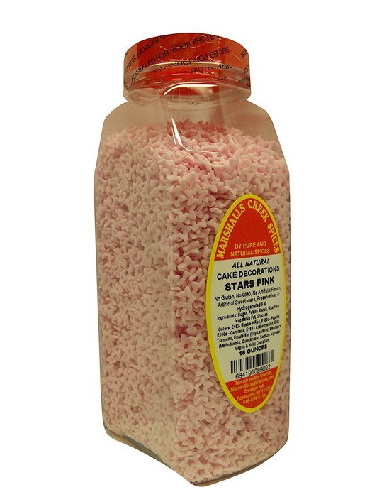 Marshalls Creek Spices All Natural Vegan Cake Decorations, Sprinkles, Rainbow Alphabet, 16 Ounce N62