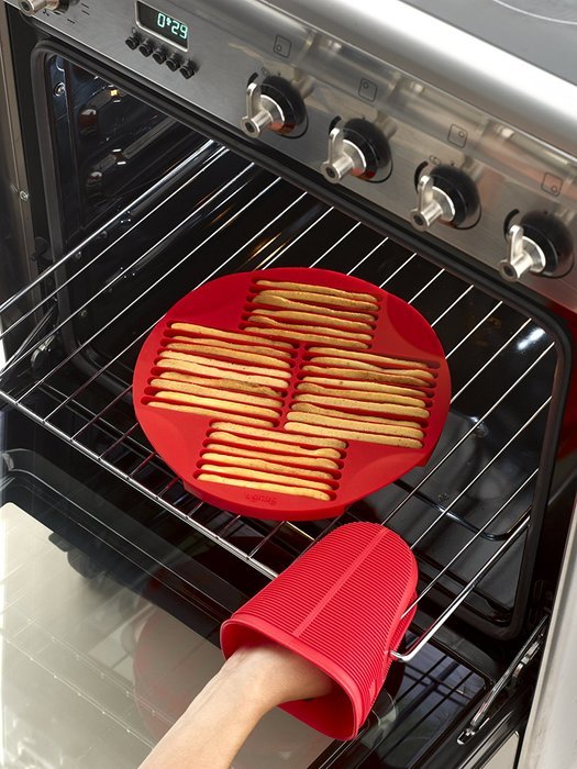 Lekue Sticks Silicone Baking Mold, Model # 0210600R01M017, Red