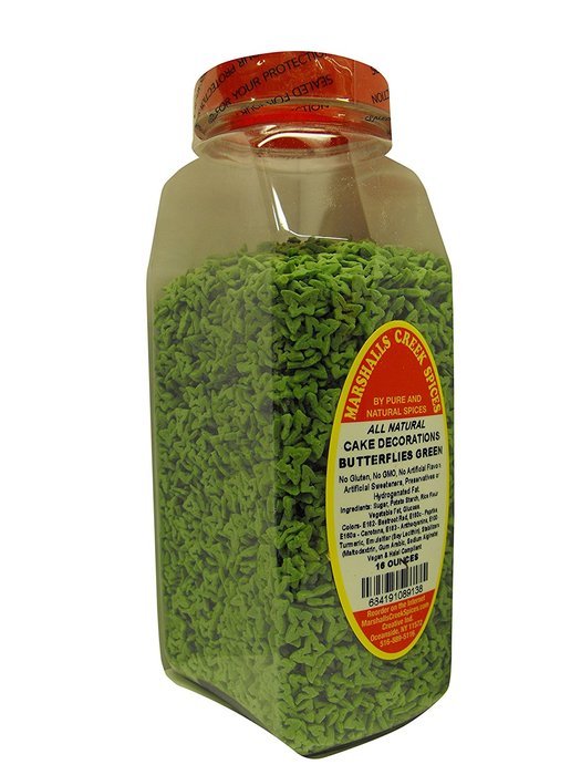 Marshalls Creek Spices All Natural Vegan Cake Decorations, Sprinkles, Rainbow Alphabet, 16 Ounce N69