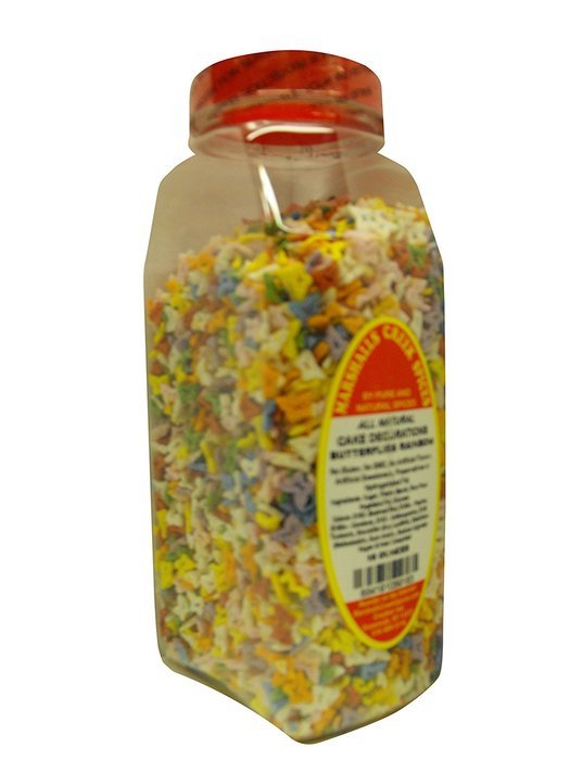 Marshalls Creek Spices All Natural Vegan Cake Decorations, Sprinkles, Rainbow Alphabet, 16 Ounce N75