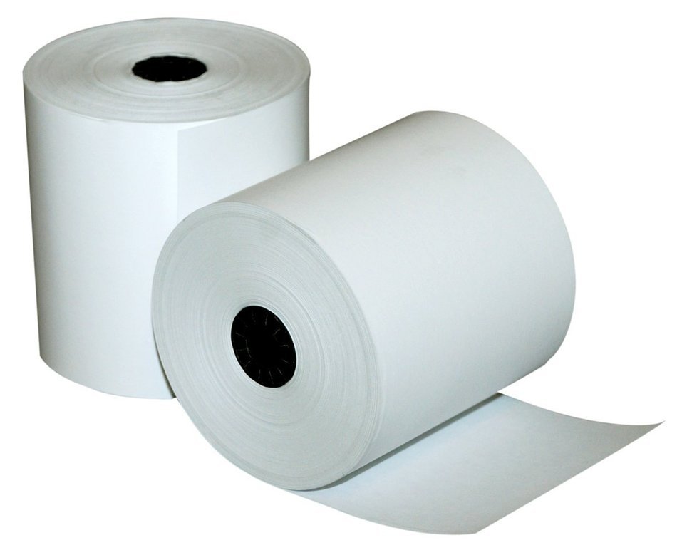 Quality Park Single-Ply Black Image Thermal Paper Calculator and POS/Cash Register Rolls, BPA Free, 3.125 Inches... N3