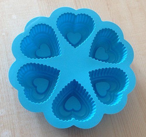 6 Hole Heart Shape Cake Pudding Jelly Chocolate Mold Handmade DIY Soap Candle Ice Mould N4