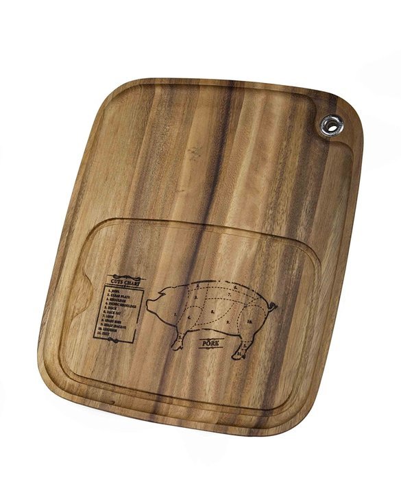 Steak Barbecue Plate, Acacia Wood N2