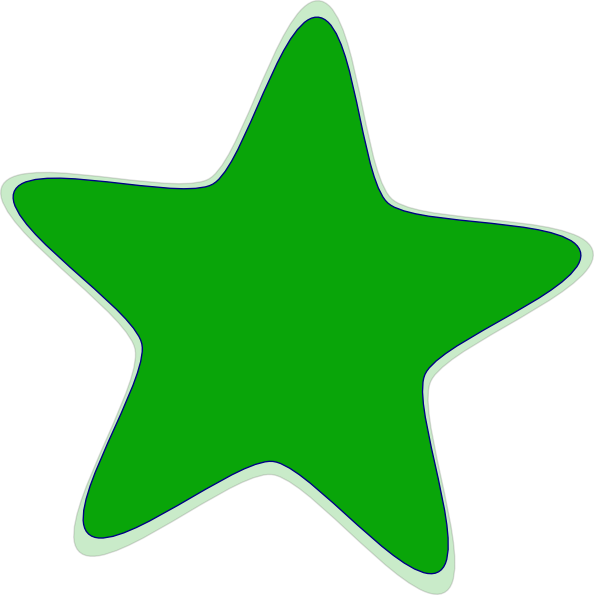 Green Star Clip Art N8 free image download