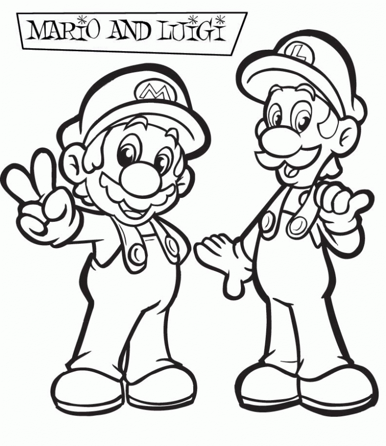 Clip art of cartoon mario and Luigi free image download