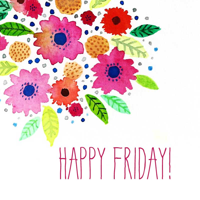 Happy Friday card drawing free image download