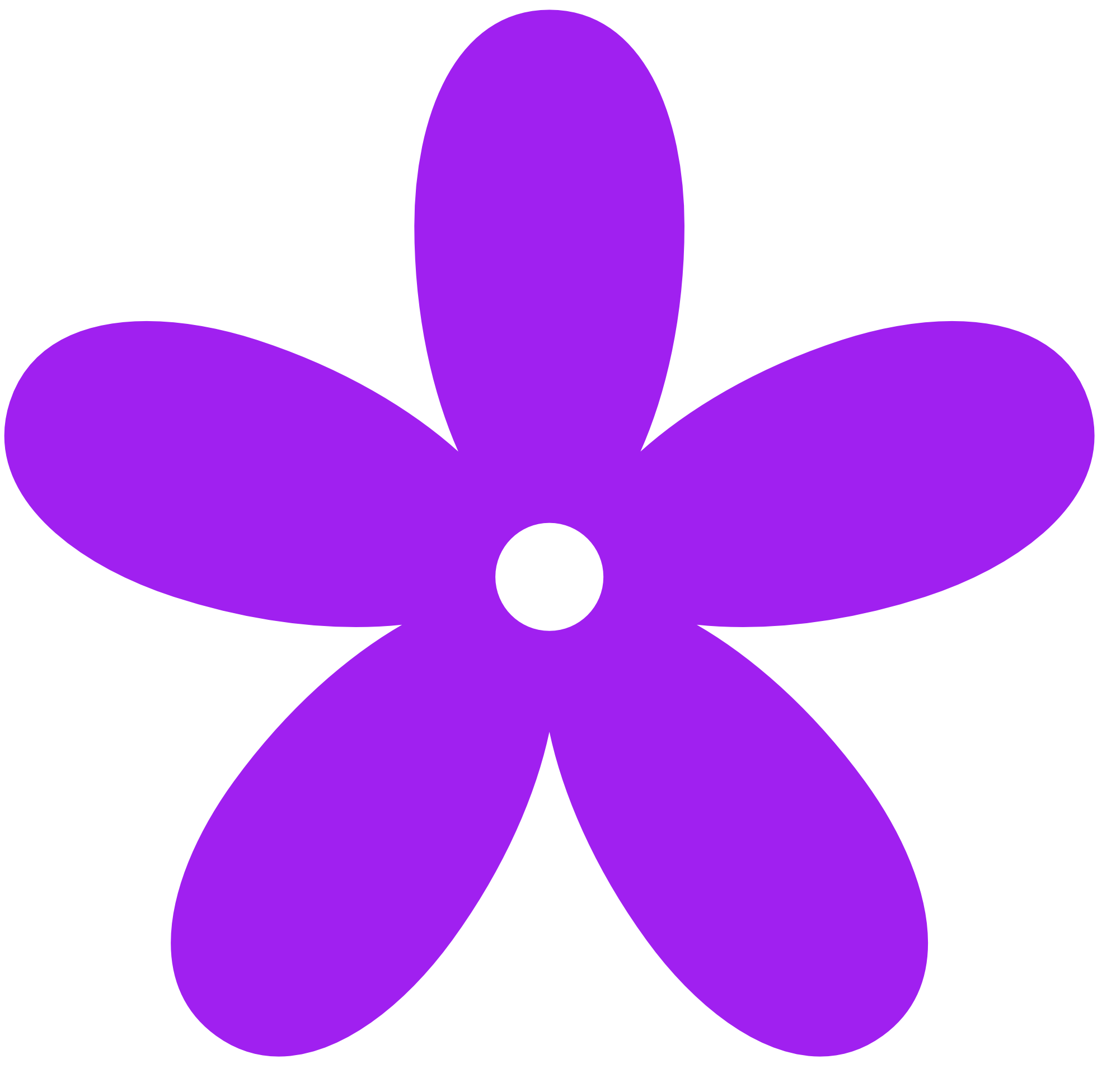 Big Purple Flower drawing free image download