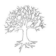 clipart of the old oak tree