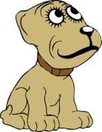 cartoon dog as picture for clipart