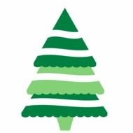 green Christmas Tree Clip Art drawing