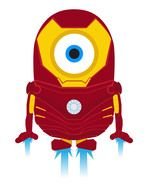 Despicable Me anime character Minion As Superhero, drawing