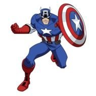 clipart superhero with shield