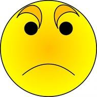 frowning yellow smiley