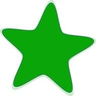 Green Star Clip Art N8