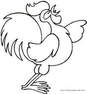Coloring Pages Of Chickens And Roosters