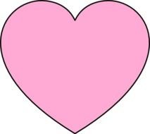 Light Pink Heart Clip Art