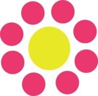 pink bud circles