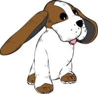 Dog Clip Art drawing