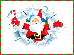 Ä°llustration of Merry Christmas Santa Claus