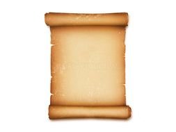 Blank paper on a white background