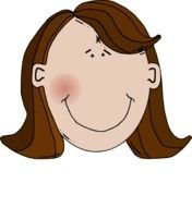 Girl With Brown Hair Clip Art N5