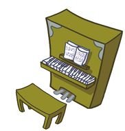 Piano Lessons as a graphic illustration