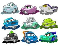 Characters From Cars drawing