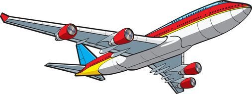 Clipart of Cartoon Airplane