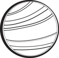Black And White Planet Clip Art