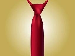 red tie as a picture for clipart