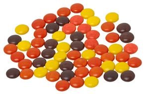 multicolored round candies