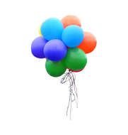 Colorful Birthday Balloons Clipart