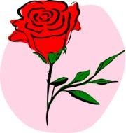 Roses Cartoon Clip Art N3