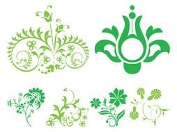 Floral Scroll darwing
