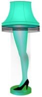design floor lamp in the shape of women's leg