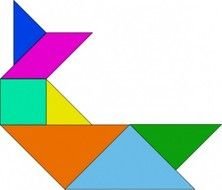 Tangram Clip Art 06 Vetor Gr aacutetis