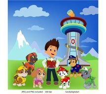Paw Patrol Clipart Party Personal By SandyDigitalArt $5