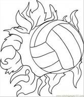 Volleyball Coloring Pages