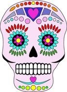 Dead Sugar Skull Coloring Pages drawing